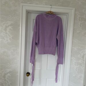 Lavender Crew Neck Sweater Italian made